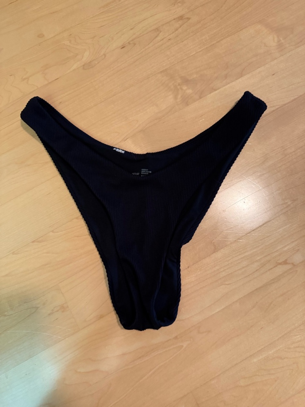 Aerie Ribbed High-Cut Cheeky Bikini Bottom